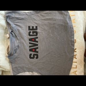 Savage barbell crop top